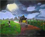 006 'Country Funeral' 20x24 oil on canvas